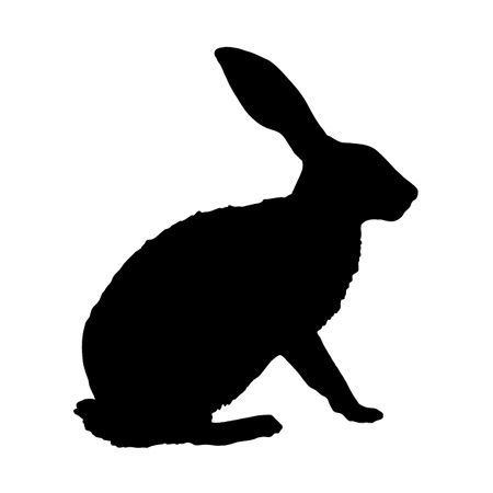 Hare Iron on Decal
